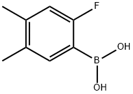 2-氟-4,5-二甲基苯基硼酸 结构式