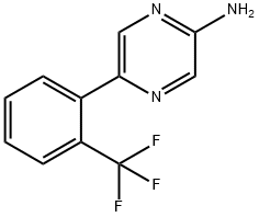 2-Amino-5-(2-trifluoromethylphenyl)pyrazine 结构式