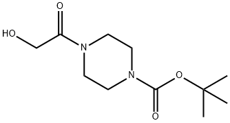 TERT-BUTYL 4-(2-HYDROXYACETYL)PIPERAZINE-1-CARBOXYLATE 结构式