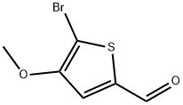 5-Bromo-4-methoxy-2-thiophenecarboxaldehyde 结构式