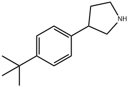 3-(4-tert-butylphenyl)pyrrolidine 结构式