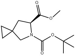 (S)-5-叔丁基-6-甲基5-氮杂螺[2.4]庚烷-5,6-二羧酸酯 结构式