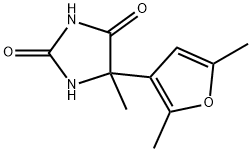 5-(2,5-dimethylfuran-3-yl)-5-methylimidazolidine-2,4-dione 结构式