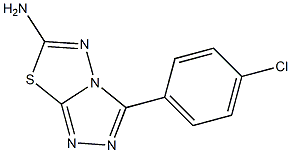 3-(4-氯苯基)-[1,2,4]三唑并[3,4-B][1,3,4]噻二唑-6-胺 结构式
