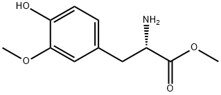 2-氨基-3-(4-羟基-3-甲氧基苯基)丙酸甲酯 结构式