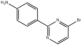 4-Bromo-2-(4-aminophenyl)pyrimidine 结构式