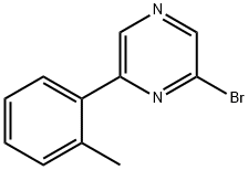 2-Bromo-6-(2-tolyl)pyrazine 结构式