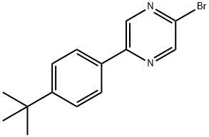 2-Bromo-5-(4-tert-butylphenyl)pyrazine 结构式