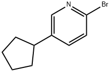 2-Bromo-5-(cyclopentyl)pyridine 结构式