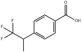 4-(1,1,1-trifluoropropan-2-yl)benzoic acid 结构式