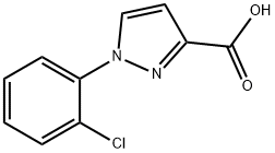 1-(2-氯苯基)吡唑-3-甲酸 结构式