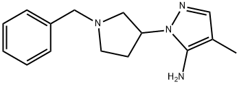 1-(1-benzylpyrrolidin-3-yl)-4-methyl-1H-pyrazol-5-amine 结构式