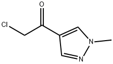 2-氯-1-(1-甲基-4-吡唑基)乙醇 结构式