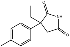 3-乙基-3-(4-甲基苯基)吡咯烷-2,5-二酮 结构式