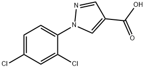 1-(2,4-二氯苯基)-1H-吡唑-4-羧酸 结构式