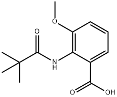 3-methoxy-2-pivalamidobenzoic acid 结构式