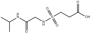 3-({[(propan-2-yl)carbamoyl]methyl}sulfamoyl)propanoic acid 结构式