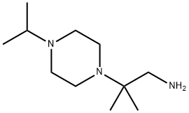 2-甲基-2-(4-(丙-2-基)哌嗪-1-基)丙-1-胺 结构式