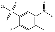 2-氟-4-甲基-5-硝基苯磺酰氯 结构式