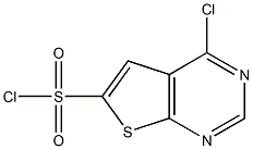 4-氯噻吩并[2,3-D]嘧啶-6-磺酰氯 结构式