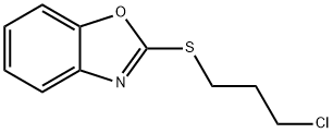 2-((3-Chloropropyl)thio)benzo[d]oxazole 结构式