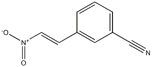3-(2-硝基乙烯基)苯甲腈 结构式