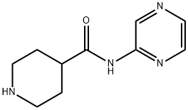 N-(吡嗪-2-基)哌啶-4-甲酰胺 结构式