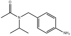 N-[(4-aminophenyl)methyl]-N-(propan-2-yl)acetamide 结构式