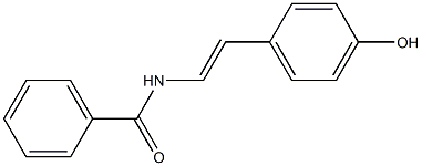 反-4-羟基苯乙烯基苯甲酰胺 结构式