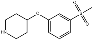 4-(3-methanesulfonylphenoxy)piperidine 结构式