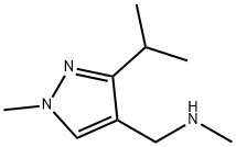 1-(3-异丙基-1-甲基-1H-吡唑-4-基)-N-甲基甲胺 结构式