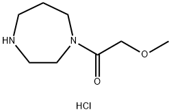 1-(methoxyacetyl)-1,4-diazepane hydrochloride 结构式