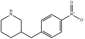 Piperidine, 3-[(4-nitrophenyl)methyl]- 结构式