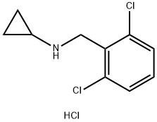 N-[(2,6-dichlorophenyl)methyl]cyclopropanamine hydrochloride 结构式