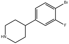 2-Fluoro-4-(piperidin-4-yl)bromobenzene 结构式