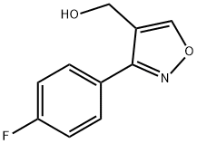 3-(4-氟苯基)-4-异噁唑甲醇 结构式