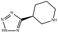 (3S)-3-(2H-1,2,3,4-tetrazol-5-yl)piperidine 结构式