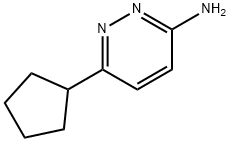 3-Amino-6-(cyclopentyl)pyridazine 结构式