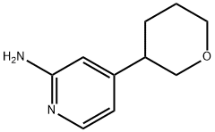 2-Amino-4-(tetrahydropyran-3-yl)pyridine 结构式