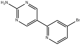 4-Bromo-2-(2-amino-5-pyrimidyl)pyridine 结构式