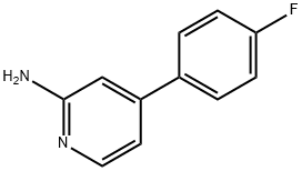 4-(4-FLUOROPHENYL)PYRIDIN-2-AMINE 结构式