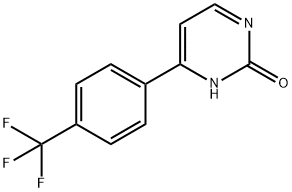 2-Hydroxy-4-(4-trifluoromethylphenyl)pyrimidine 结构式