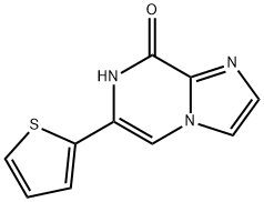 8-Hydroxy-6-(2-thienyl)imidazo[1,2-a]pyrazine 结构式