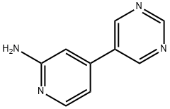 2-AMINO-4-(5-PYRIMIDYL)PYRIDINE 结构式