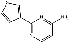 2-(噻吩-3-基)嘧啶-4-胺 结构式