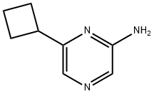 2-Amino-6-(cyclobutyl)pyrazine 结构式