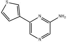 2-Amino-6-(3-thienyl)pyrazine 结构式