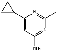 6-环丙基-2-甲基嘧啶-4-胺 结构式