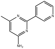 4-Amino-6-methyl-2-(3-pyridyl)pyrimidine 结构式