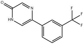 5-(3-Trifluoromethylphenyl)-2-hydroxypyrazine 结构式